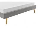 Cadre de lit en tissu - Gris clair - 160 x 200 cm