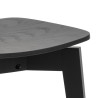  Lot 2 Chaises ROXBY Laqué noir mat