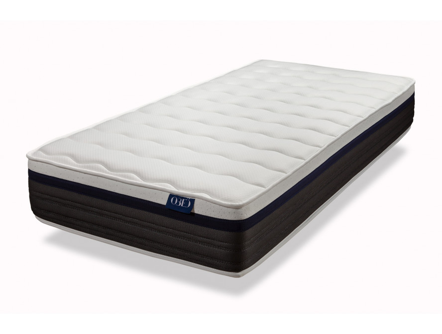 Matelas BEN en mousse à mémoire de forme MemoryTex + mousse Ergolattex - 25cm d'épaisseur - 90 x 190 cm