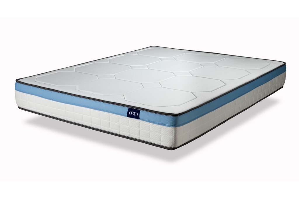Matelas GEL en mousse à mémoire de forme MemoryTex + mousse frozen gel - 24cm d'épaisseur - 140 x 190 cm