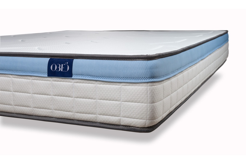 Matelas GEL en mousse à mémoire de forme MemoryTex + mousse frozen gel - 24cm d'épaisseur - 140 x 190 cm