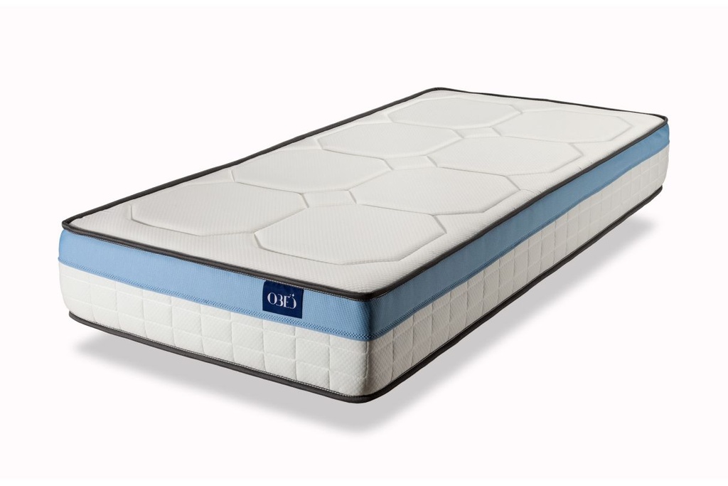 Matelas GEL en mousse à mémoire de forme MemoryTex + mousse frozen gel - 24cm d'épaisseur - 90 x 190 cm
