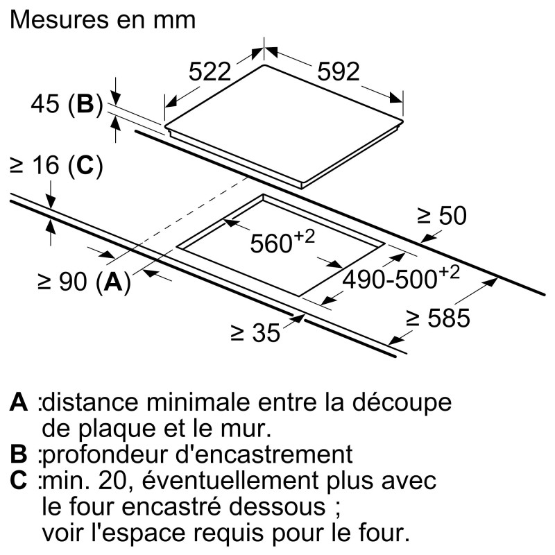 Plaque vitro 60cm IQ3 