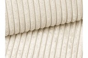 Canapé convertible système couchage express 3 places en velours côtelé - Beige - 160 cm