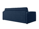 Canapé convertible système couchage express 3 places en velours côtelé - Bleu foncé - 140 cm