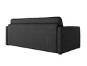 Canapé convertible système couchage express 3 places en velours côtelé - Gris foncé - 140 cm