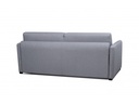 Canapé convertible ALYCE système couchage express 3 places en tissu - Gris clair - 140 cm
