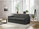 Canapé convertibleALYCE  système couchage express 3 places en tissu - Gris foncé - 160 cm