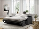 Canapé convertibleALYCE  système couchage express 3 places en tissu - Gris foncé - 160 cm