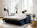 Canapé convertible ALYCE  système couchage express 3 places en tissu - Bleu foncé - 160 cm