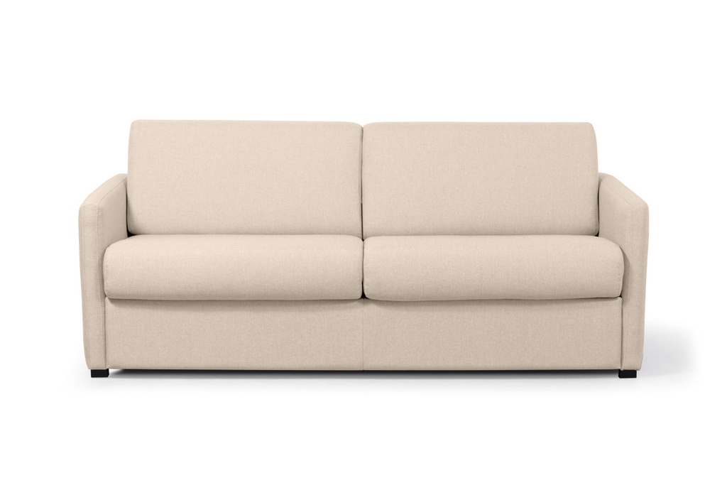 Canapé convertible ALYCE  système couchage express 3 places en tissu - Beige - 160 cm