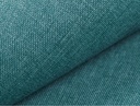 Canapé convertible ALYCE système couchage express 3 places en tissu - Bleu canard - 140 cm