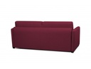 Canapé convertible ALYCE système couchage express 3 places en tissu - Bordeaux - 140 cm