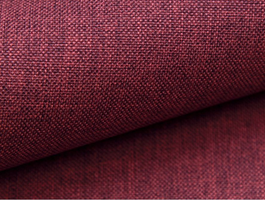 Canapé convertible ALYCE système couchage express 3 places en tissu - Bordeaux - 140 cm