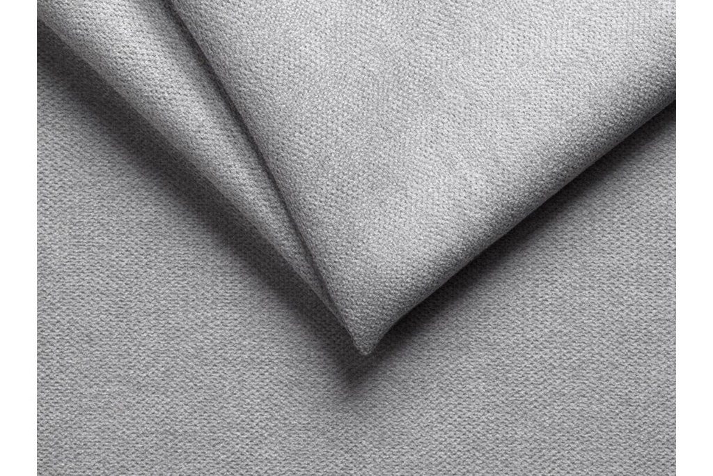 Canapé d'angle XXL BELAGIA 4 places en tissu - Gris clair - Angle Gauche