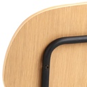 Lot 2 Chaises AMIRA  Métal noir mat & Chêne mat laqué NC