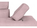Canapé d'angle convertible RIO 5 places avec coffre de rangement en tissu - Vieux rose - Angle Gauche