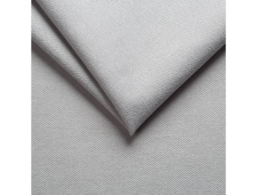 Canapé d'angle convertible RIO 5 places avec coffre de rangement en tissu - Gris perle - Angle Droit