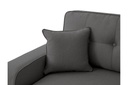Canapé d'angle convertible réversible MARIVO en tissu - Gris foncé