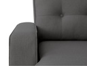 Canapé d'angle convertible réversible MARIVO en tissu - Gris foncé