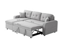 Canapé d'angle convertible réversible MARIVO en tissu - Gris foncé