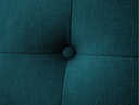 Canapé d'angle convertible réversible MARIVO en tissu - Bleu pétrole