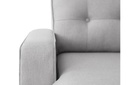 Canapé d'angle convertible réversible MARIVO  en tissu - Gris clair
