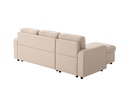 Canapé d'angle convertible réversible MARIVO  en tissu - Beige