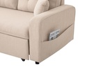 Canapé d'angle convertible réversible MARIVO  en tissu - Beige