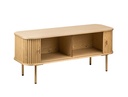 Meuble TV GOTA 120cm en bois et laiton - Bois