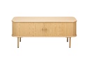 Meuble TV GOTA 120cm en bois et laiton - Bois