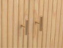 Meuble TV GOTA 120cm en bois et laiton - Bois