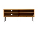 Meuble TV BRODI120cm en bois et pieds noirs - Bois
