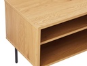Meuble TV BRODI120cm en bois et pieds noirs - Bois
