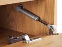 Meuble TV BRODI120cm en bois et pieds noirs - Bois
