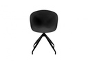 Chaise pivotante OWEN en polypropylène - Noir