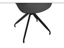Chaise pivotante OWEN en polypropylène - Noir