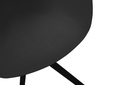 Chaise pivotante OWEN en polypropylène - Noir