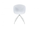 Chaise pivotante OWEN en polypropylène - Blan