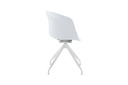 Chaise pivotante OWEN en polypropylène - Blan