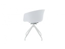 Chaise pivotante OWEN en polypropylène - Blan