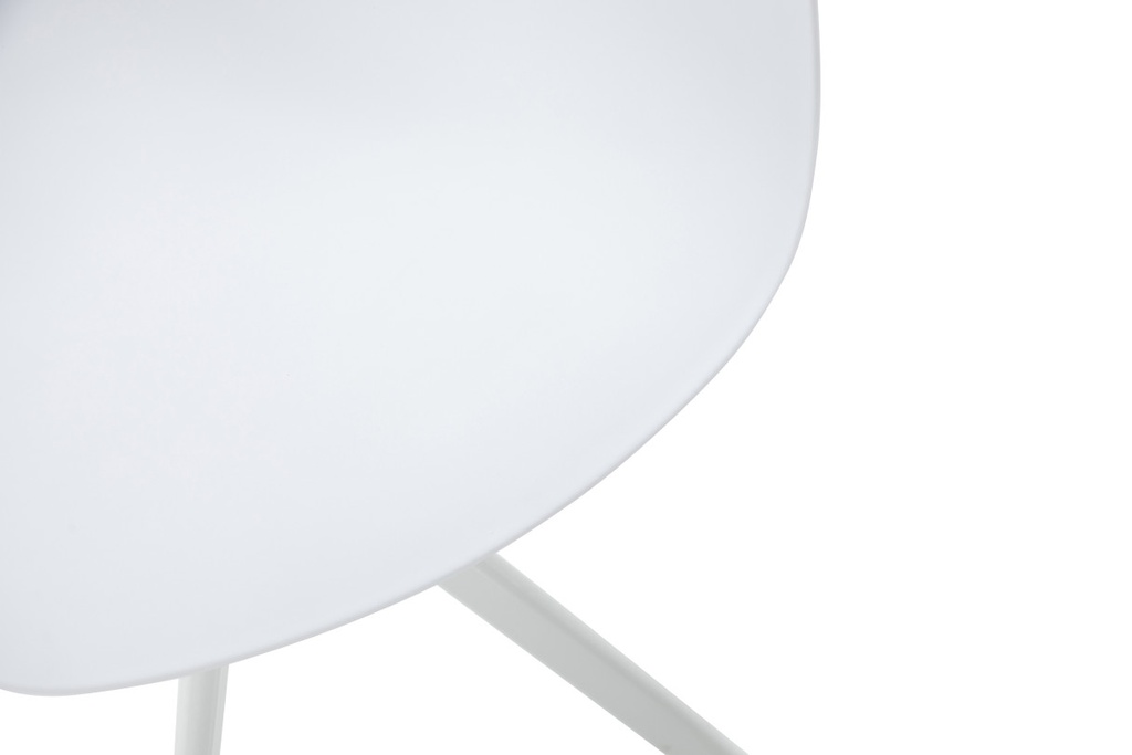 Chaise pivotante OWEN en polypropylène - Blan