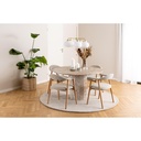 Lot 2 Fauteuils ADDI Chêne huilé & Tissu Monza beige