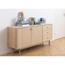 Buffet ASTON  Chêne huilé Pigmenté blanc