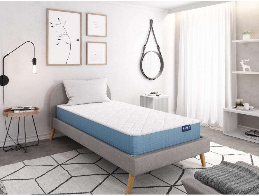 Matelas ZEFI en mousse à mémoire de forme MemoryTex - 22 cm d'épaisseur - 90 x 190 cm