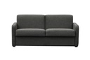 Canapé convertible ALYCE  système couchage express 3 places en tissu - Gris foncé - 160 cm