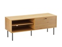Meuble TV BRODI120cm en bois et pieds noirs - Bois
