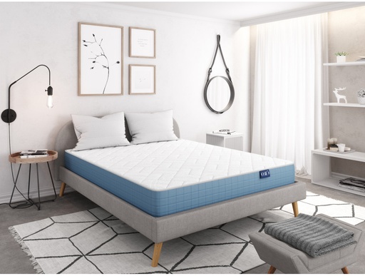 [ZEFIR160200C] Matelas ZEFI en mousse à mémoire de forme MemoryTex - 22 cm d'épaisseur - 160 x 200 cm